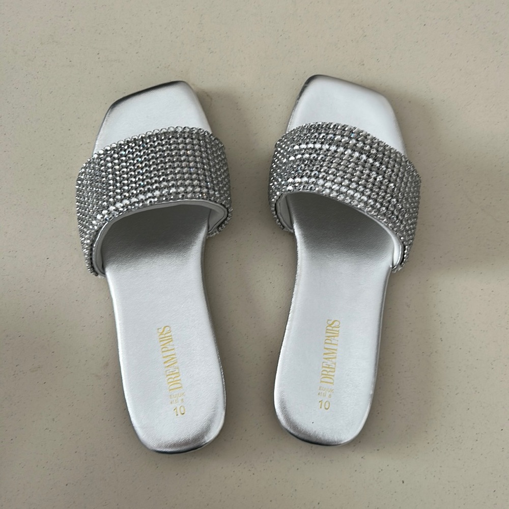 Dream Paris Silver Sandals